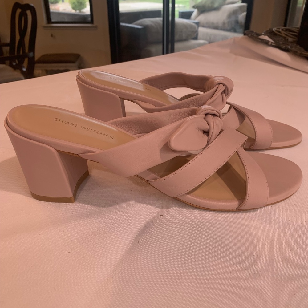 New Stuart Weitzman light pink/blush/nude sandals.